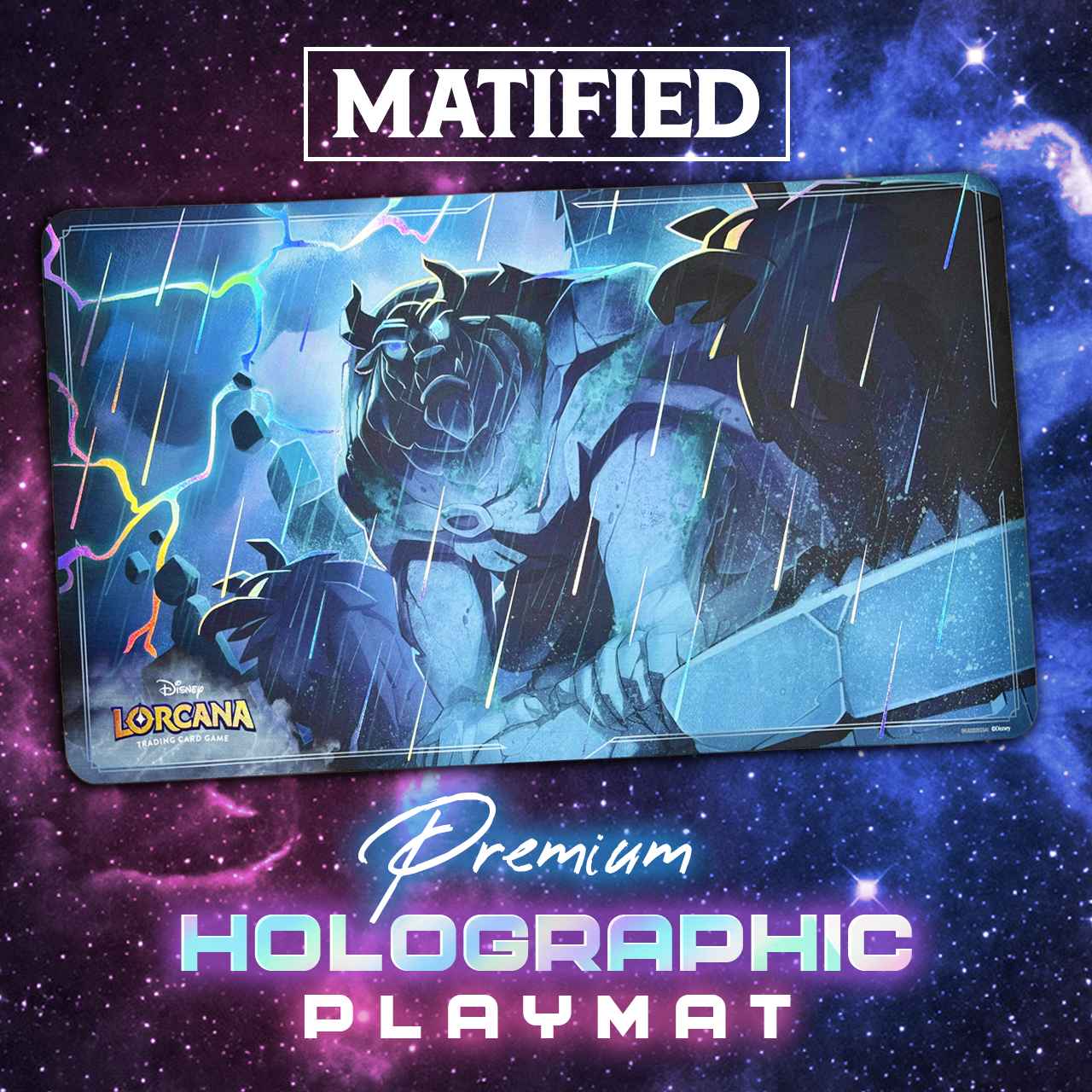 Foil "Disney Lorcana: Beast" Playmat - Matified: Premium Custom Playmats