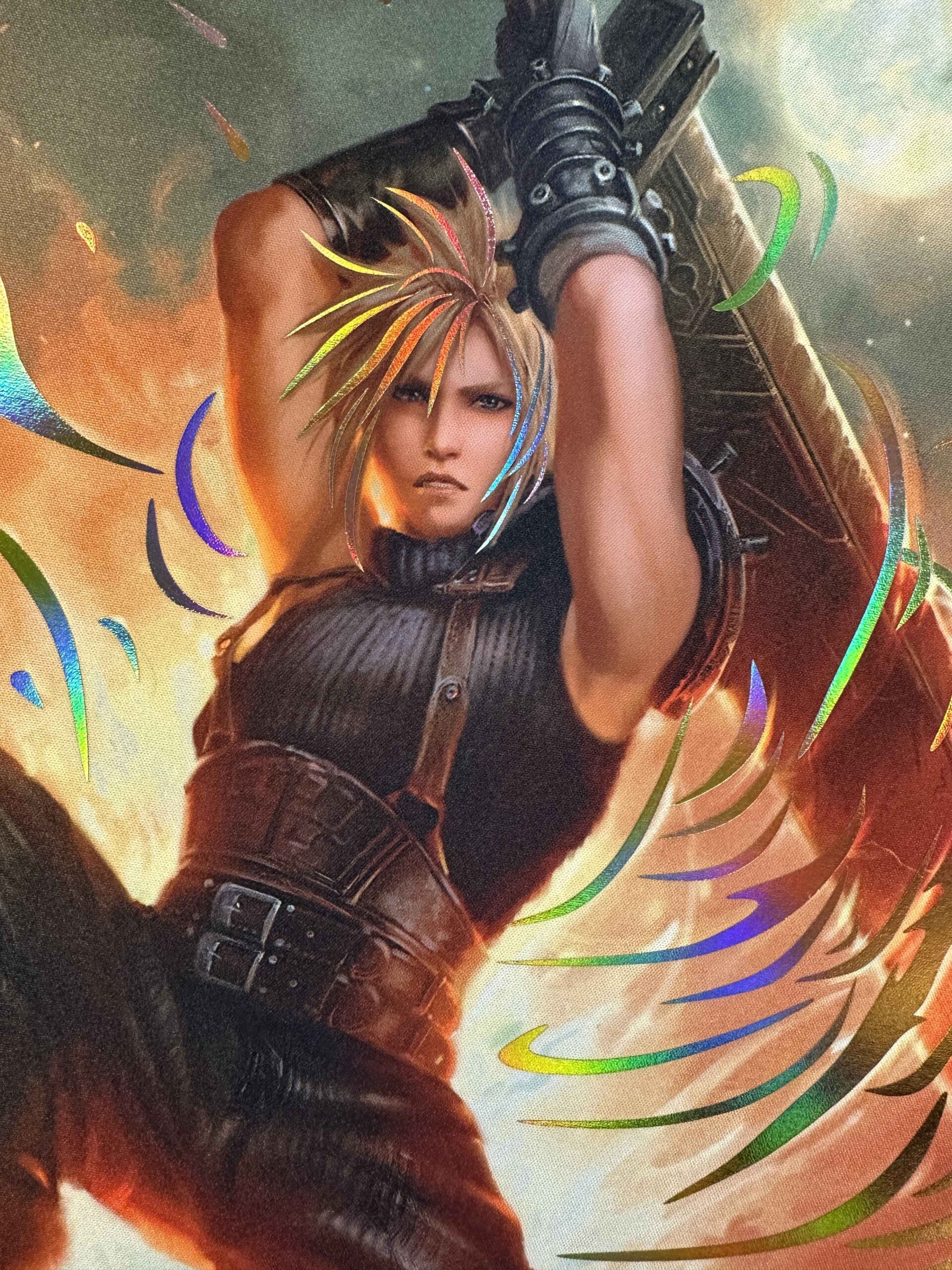 箔押しプレイマット　星の勇者、クラウドFINAL FANTASY 箔押しプレイマット 星の勇者、クラウドFINAL FANTASY