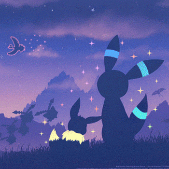 Foil "Pokémon TCG: Shiny Eevee & Umbreon Twilight" Playmat