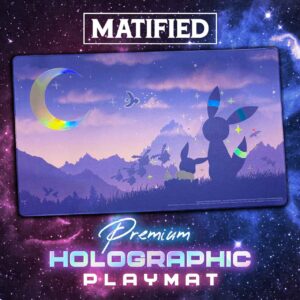 Foil "Pokémon TCG: Shiny Eevee & Umbreon Twilight" Playmat