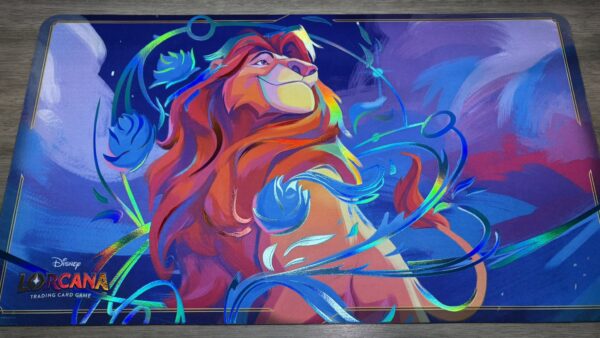 mufasa lorcana card - (King of the Pride Lands) - 155/204 - Common (Foil) Sapphire Card Type Pulling Enchanted Mufasa Lorcana Card
