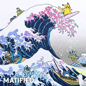 Foil "Pokémon TCG: Great Wave Pikachu & Friends" Playmat