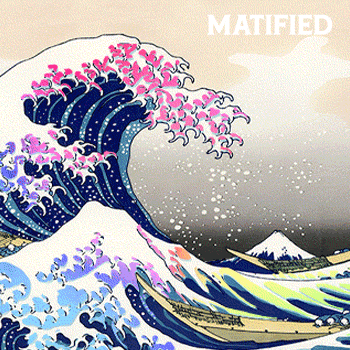 Foil "Great Wave" Playmat