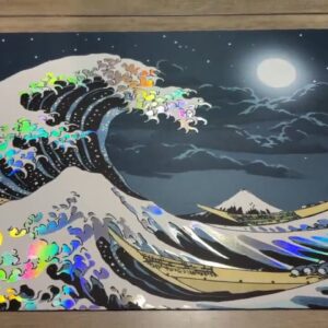 custom-print-foiled-moonlit-great-wave-playmat-video