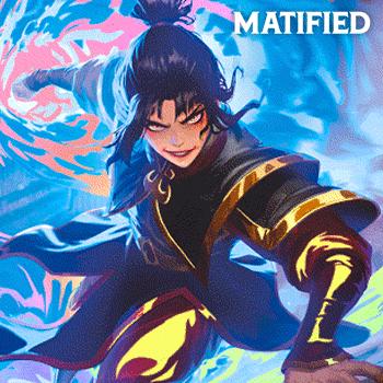 Foil "MTG - Avatar: The Last Airbender - Fire Lord Azula" Playmat