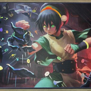 custom-foiled-mtg-avatar-the-last-airbender-toph-the-first-metalbender-playmat