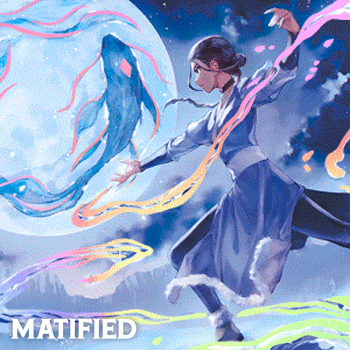 Foil "MTG - Avatar: The Last Airbender - Waterbender Ascension" Katara Playmat