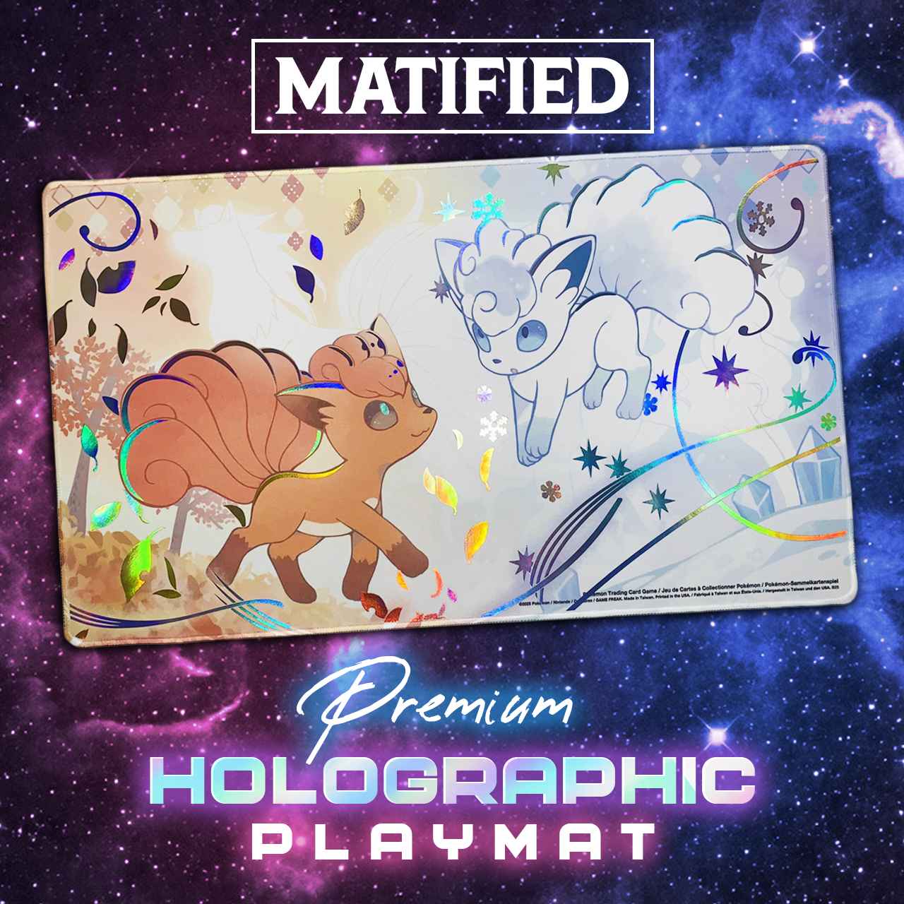 Foil "Pokmon TCG: Vulpix Seasons" Playmat - Matified: Premium Custom  Playmats