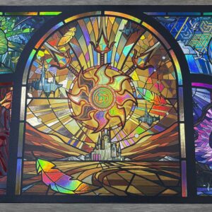 Foil "MTG - Dominaria United - Stained Glass Land" Playmat