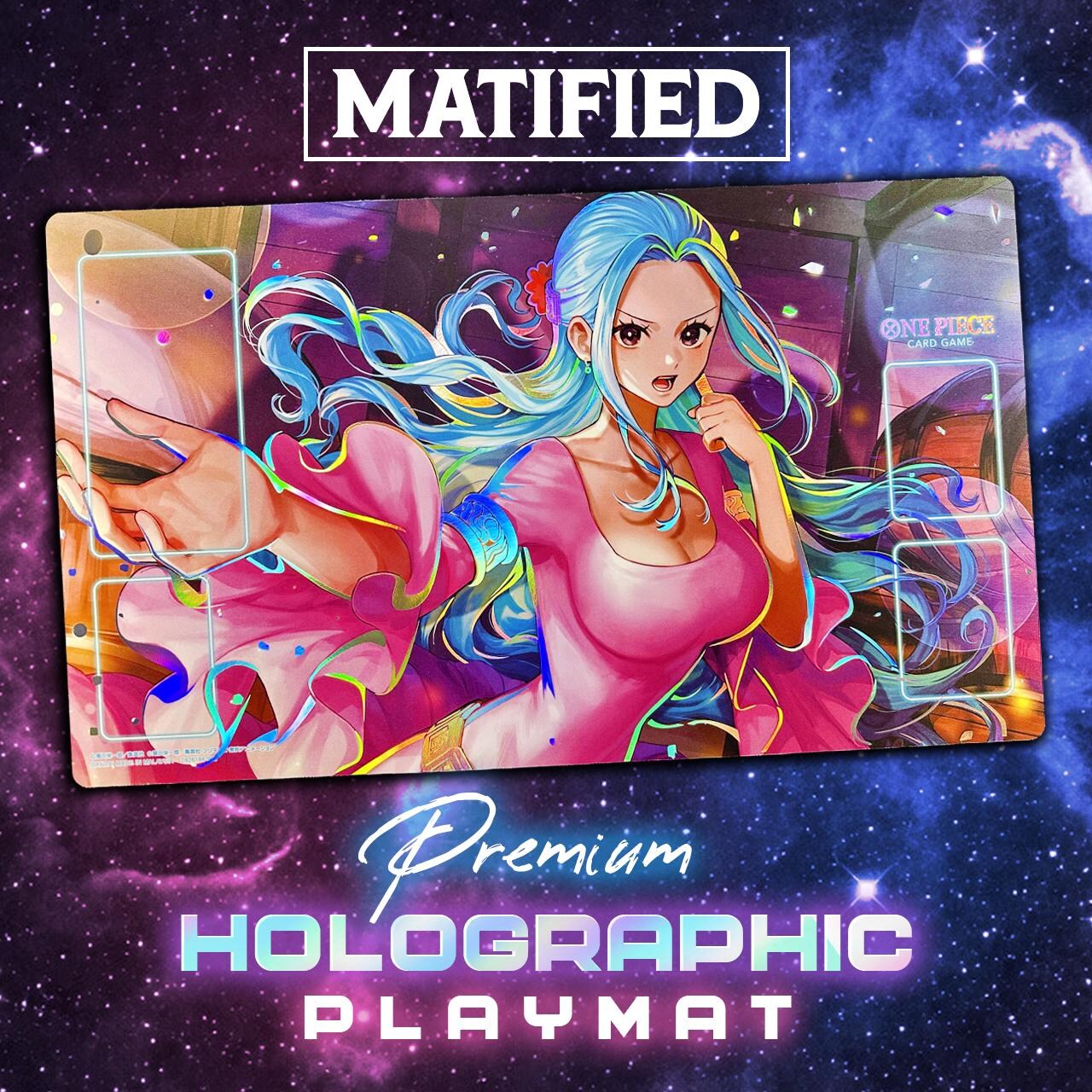 Foil "One Piece TCG: Nefertari Vivi" Playmat - Matified: Premium Custom Playmats Foil "One Piece TCG: Nefertari Vivi" Playmat - Matified: Premium Custom Playmats