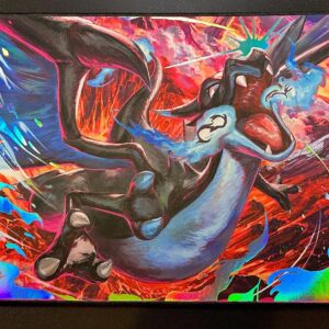 custom-foiled-pokemon-tcg-phantasmal-flames-charizard-mega-x-playmat