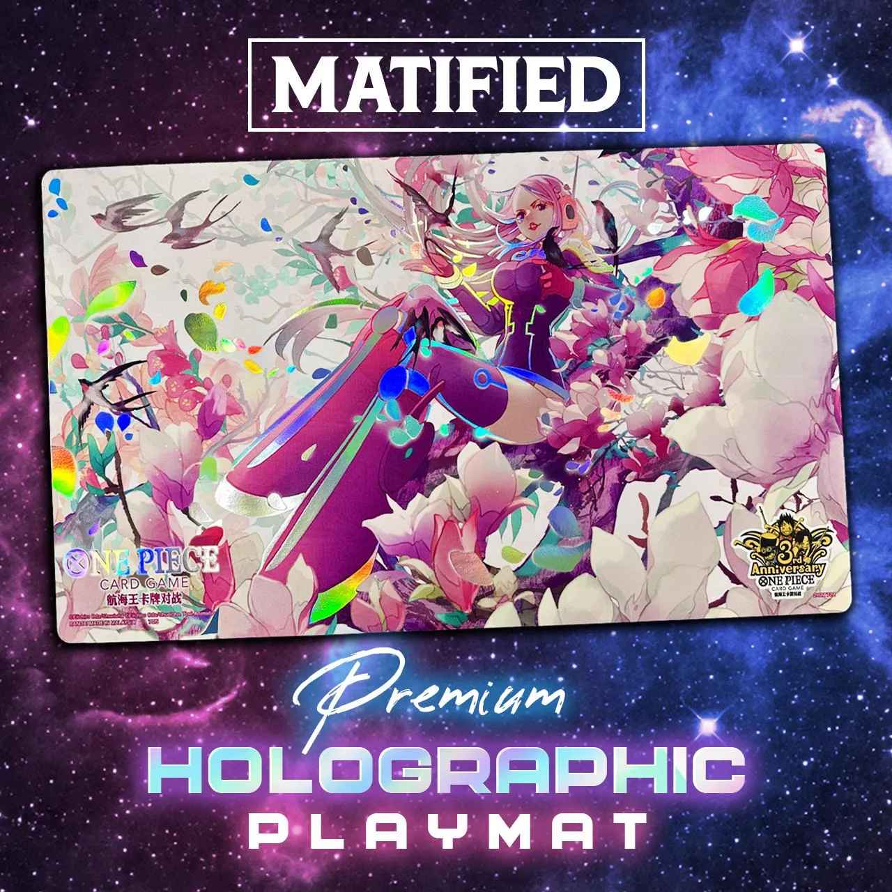 Foil “One Piece TCG: Jewelry Bonney 3rd Anniversary” Playmat