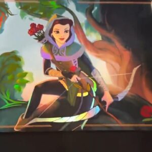 custom-foiled-disney-lorcana-belle-hidden-archer-playmat-video