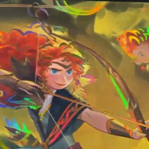 custom-foiled-disney-lorcana-merida-gifted-archer-playmat-video