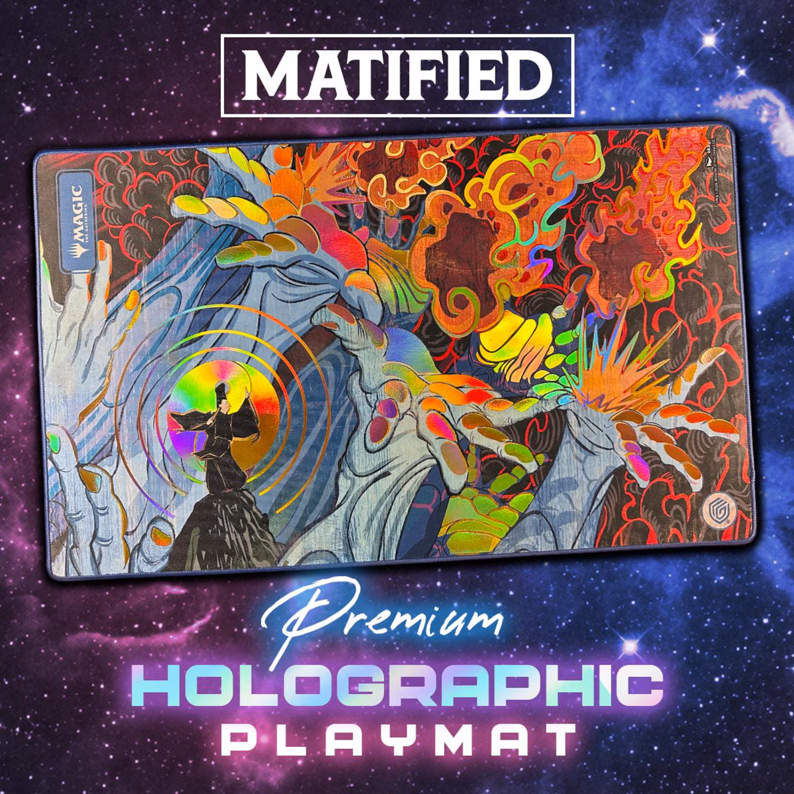 Foil "MTG – Secrets of Strixhaven: Flusterstorm" Playmat
