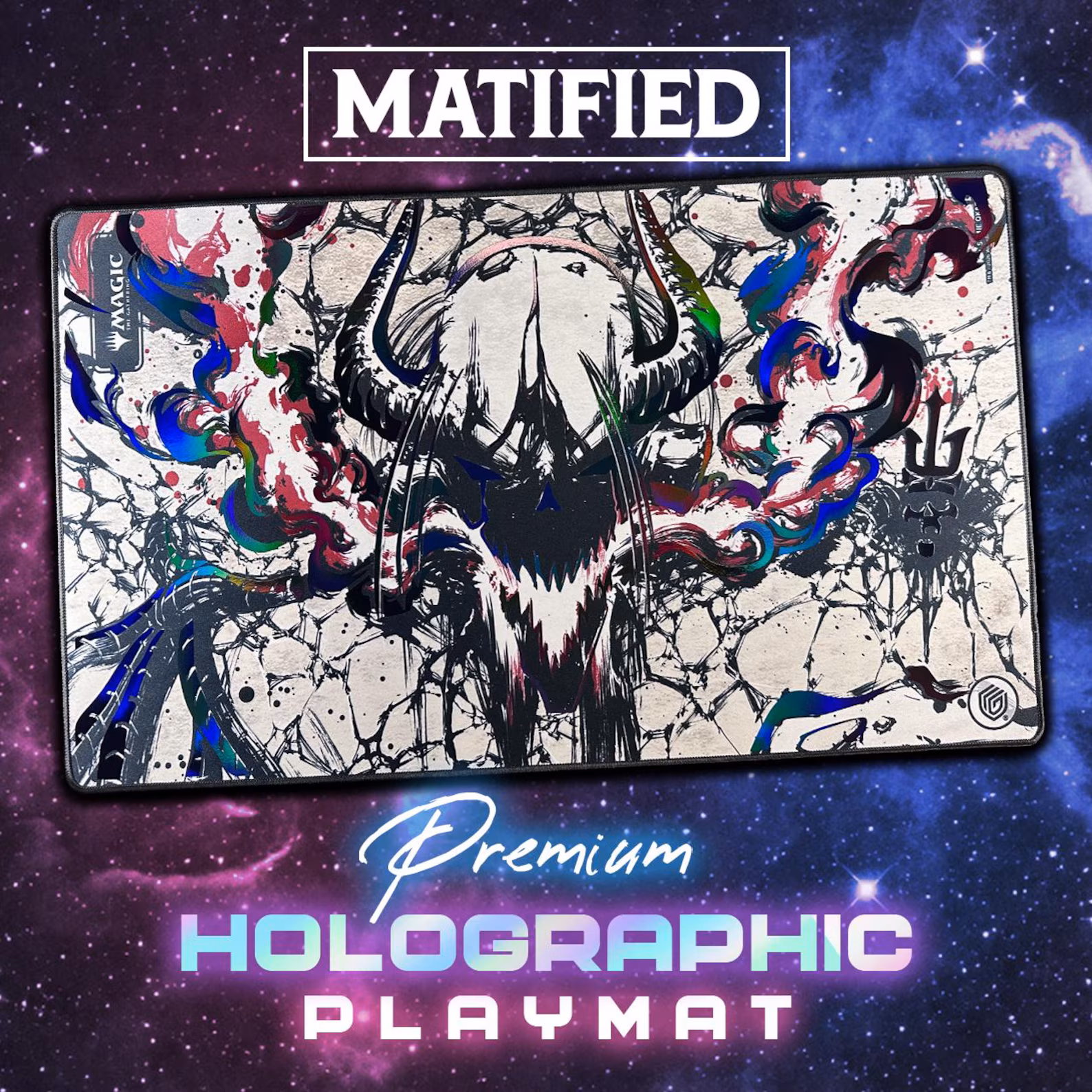 Foil "MTG – Secrets of Strixhaven: Vampiric Tutor" Playmat