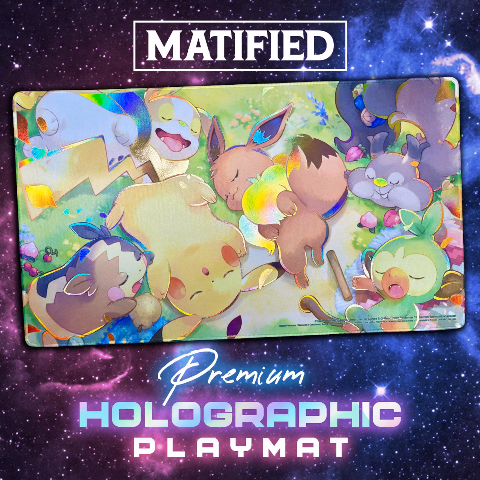 Foil "Pokémon TCG: Berry Sleepy" Playmat
