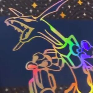 custom-foiled-pokemon-tcg-rayquaza-among-the-stars-playmat-video